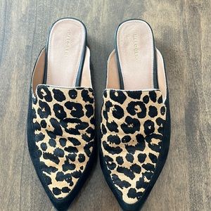 Halogen Leopard Mules